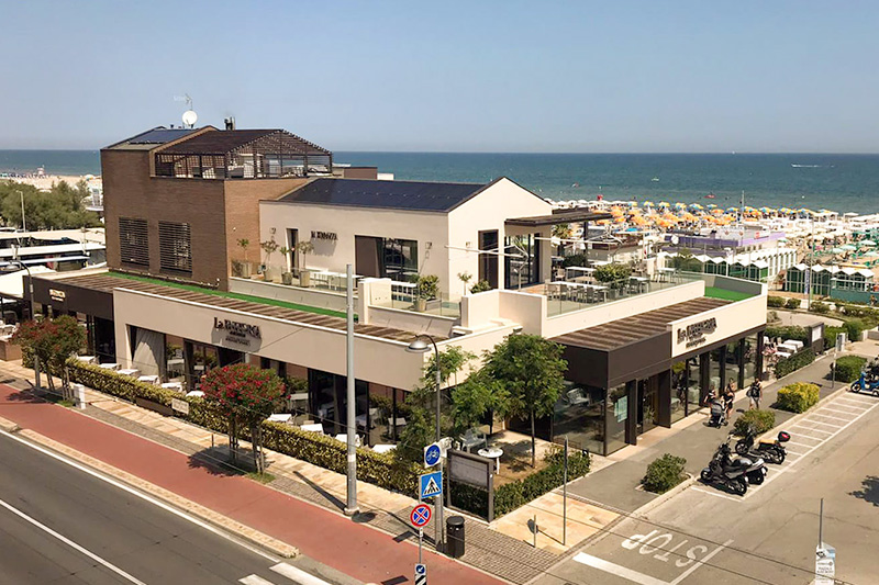 Esterno Ristorante La Fattoria del Mare Riccione - Domotica Domsolution